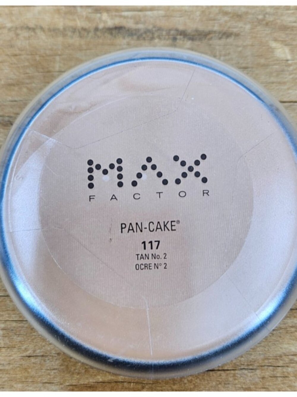 Vtg Unused Max Factor Pan-Cake Makeup 117 Tan #2 1.7oz  Water Activated